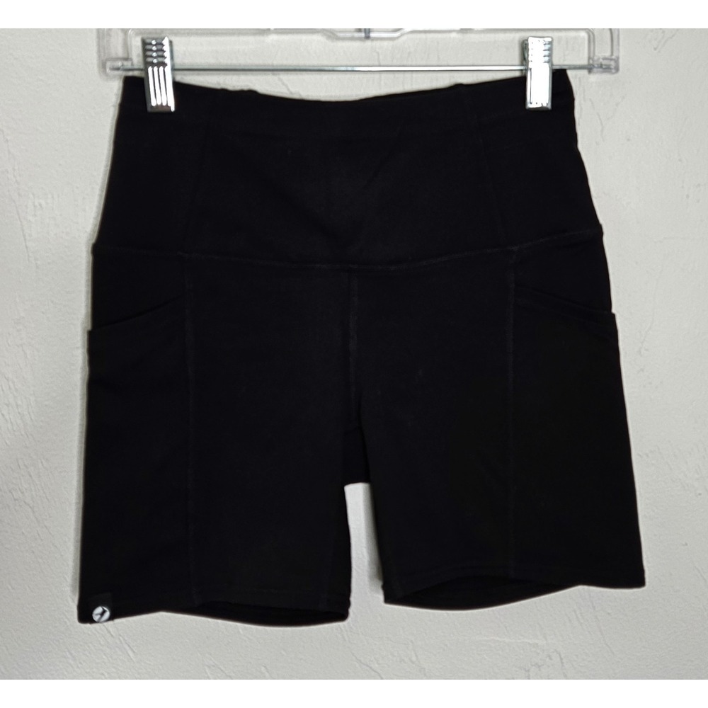 Oiselle Pocket Black Jogger Shorts Women's Size 2 Athletic Outdoor 5.5" Inseam